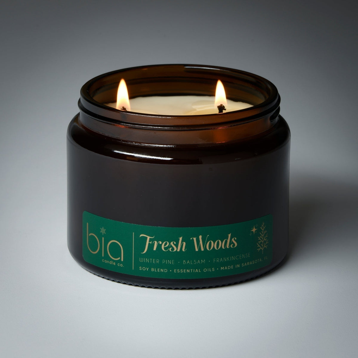 Fresh Woods Holiday Soy Blend Candle — Christmas Tree, Pine & Balsam