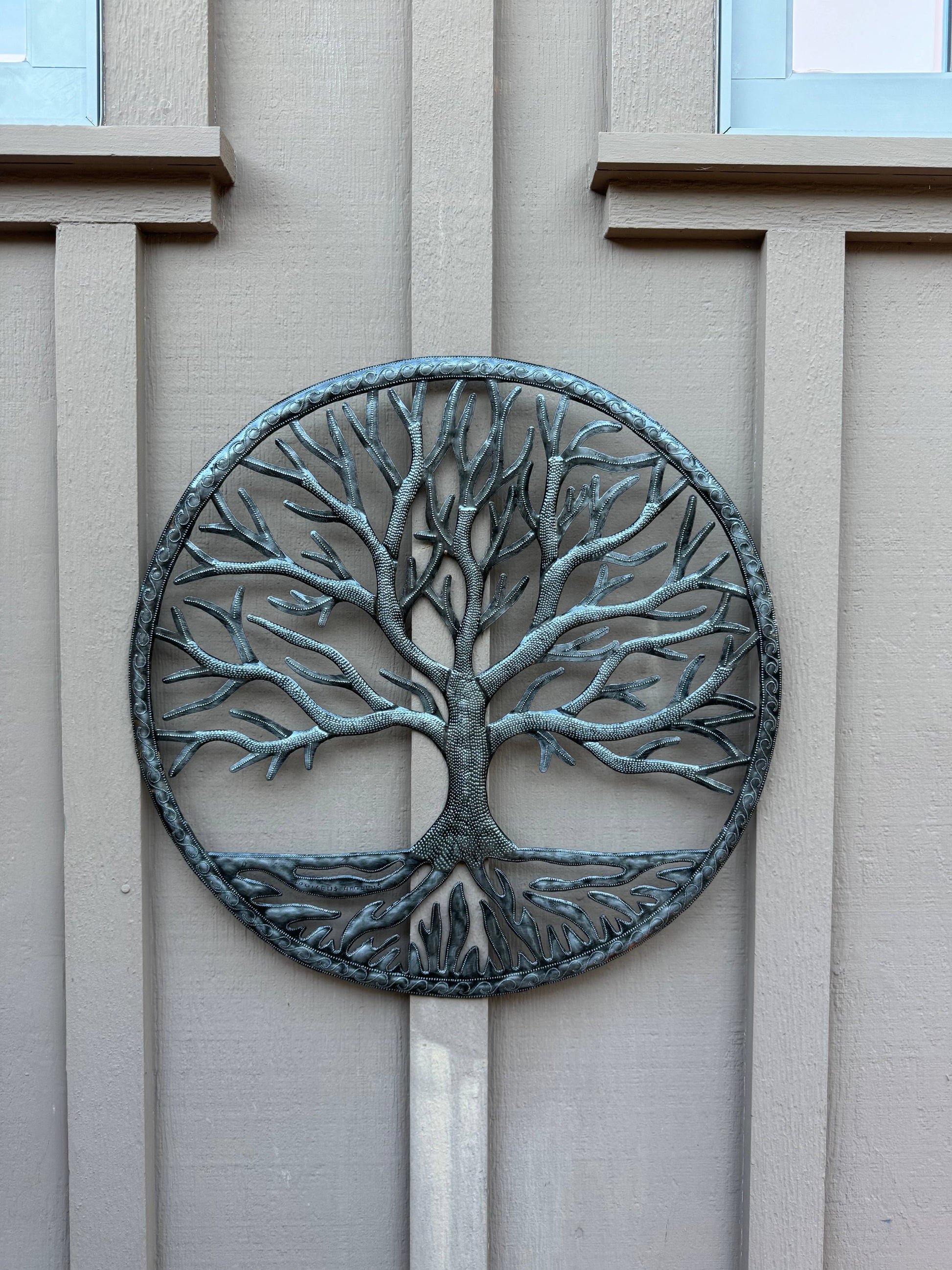 Repurposed Metal Tree of Life,  Wall Decor, Fair Trade