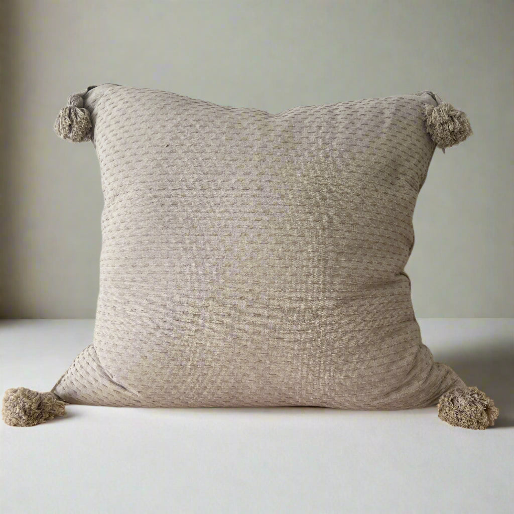 XL Cotton Tassel Pillow № 2