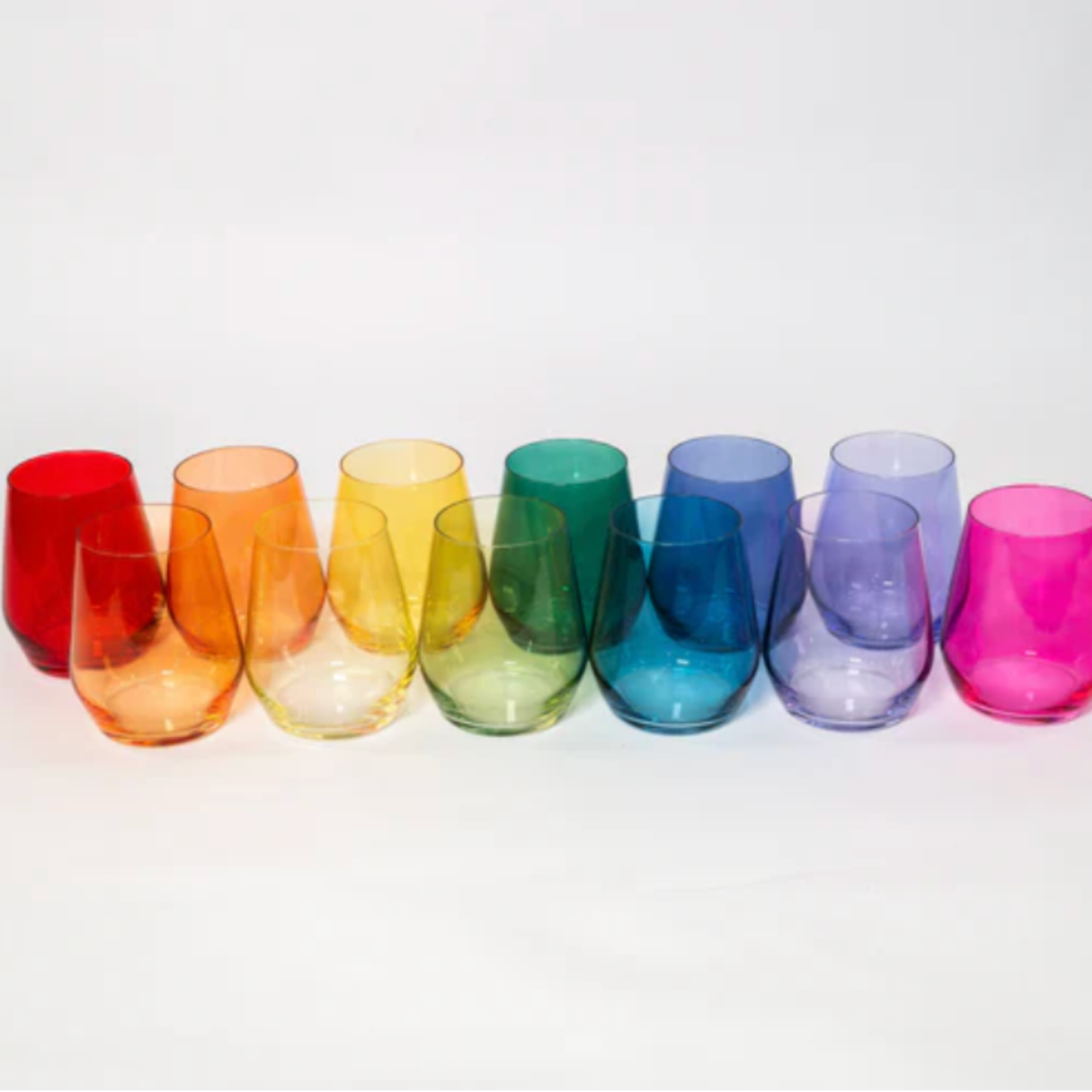 Creamsicle - Colored Wine Glass
