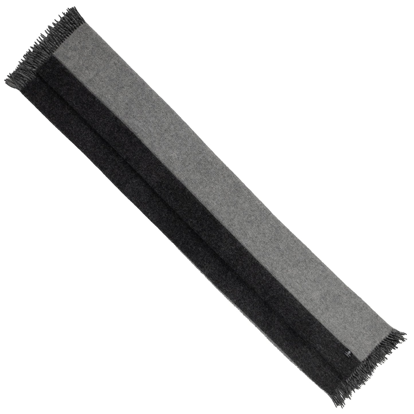 Highland Tweeds Reversible Double Cloth Throw - Silver/Grey
