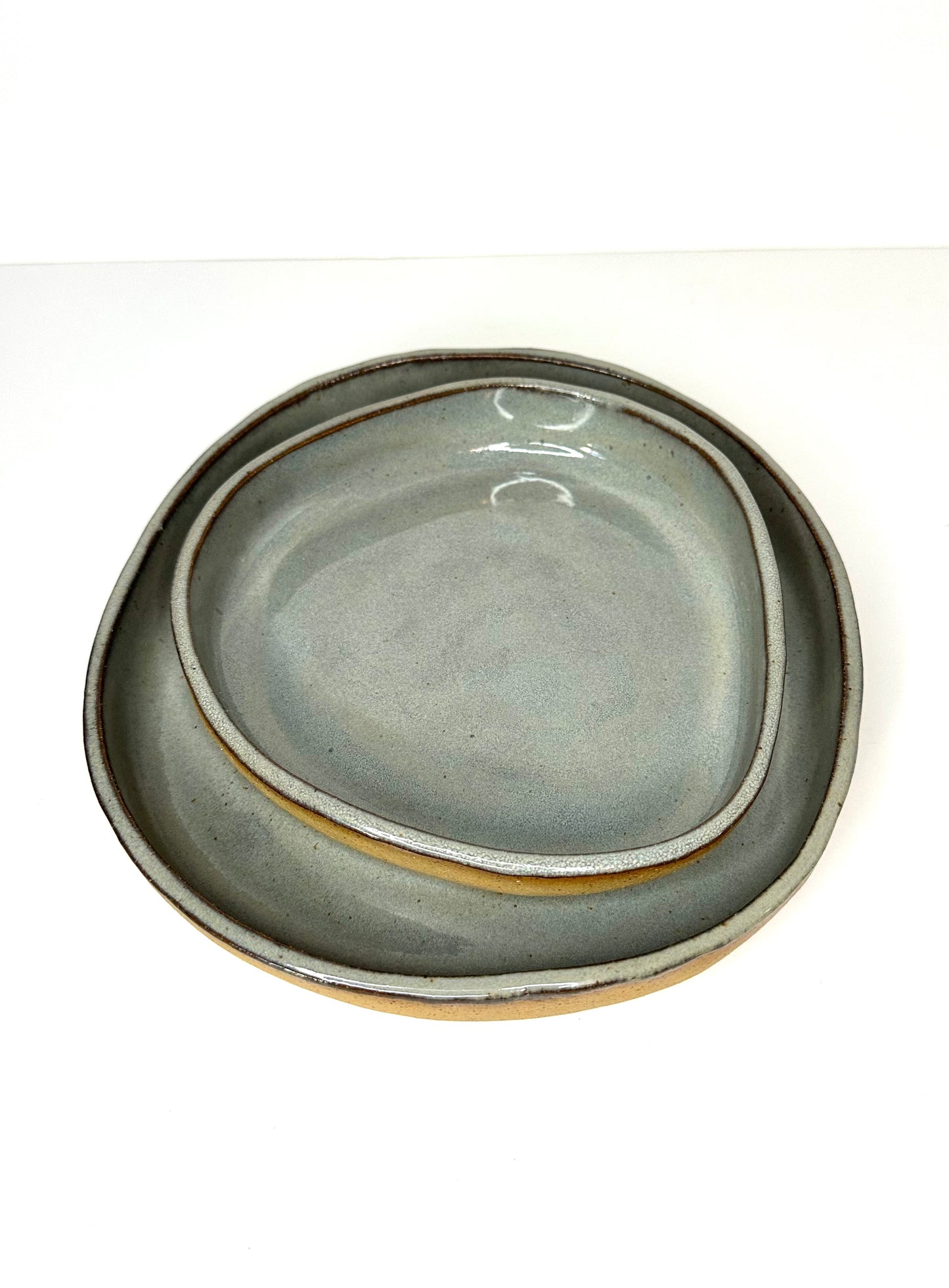 PLATES BUNDLE Mushroom Sizes: 8.5 and 6 inches