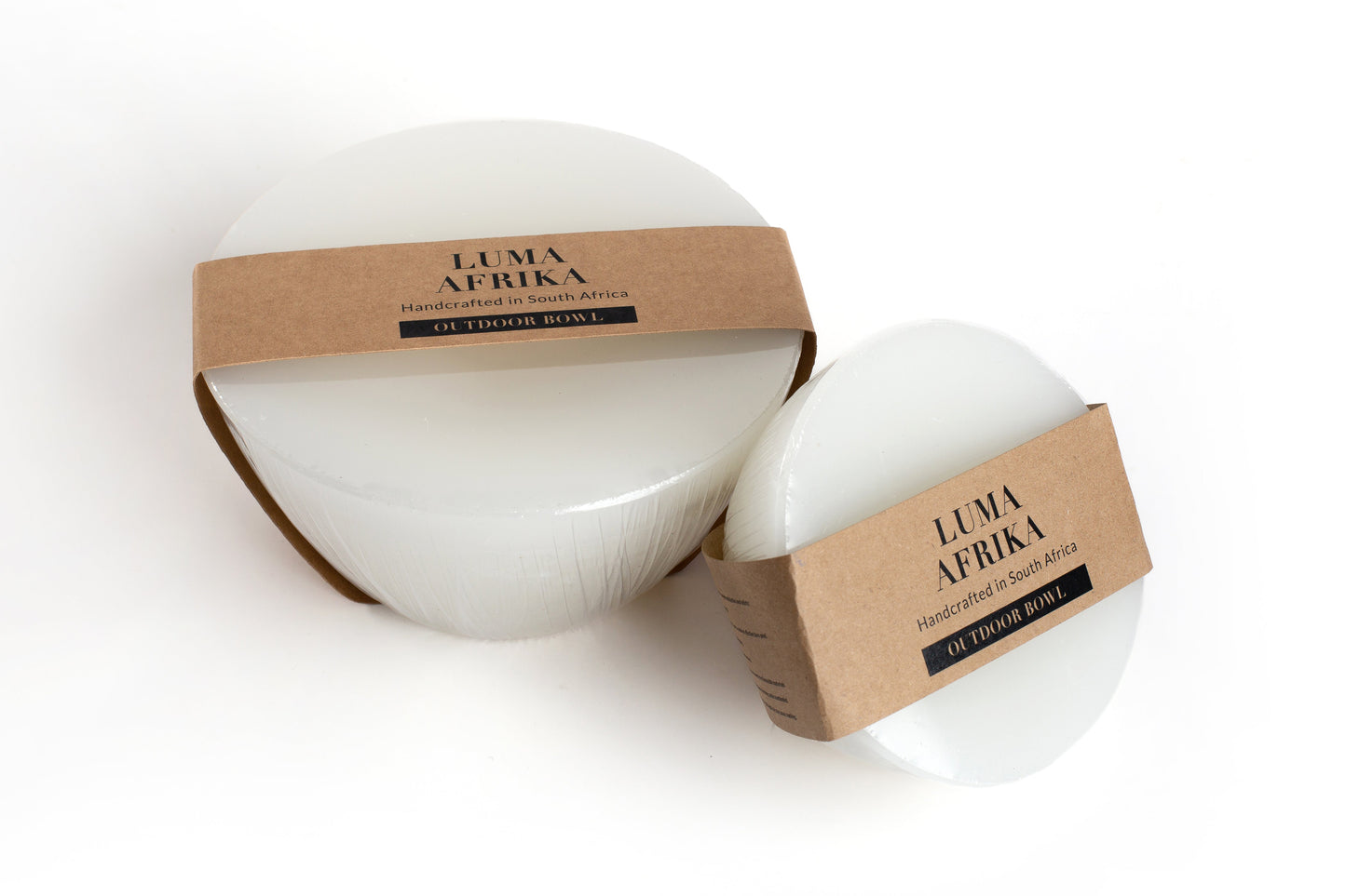 Luma Afrika Outdoor Candle Bowl & Insect Repelliant - White / Medium