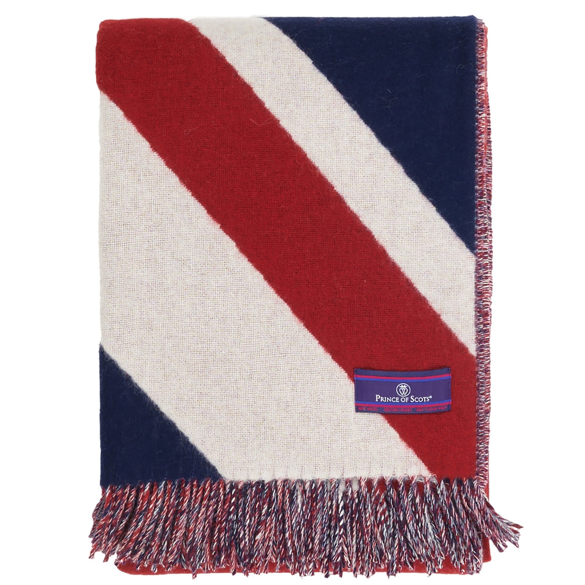 Prince of Scots Union Jack Merino Wool Throw