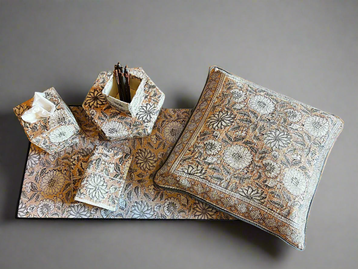 Terracotta Petal: Office-in-a-Box Decor Set