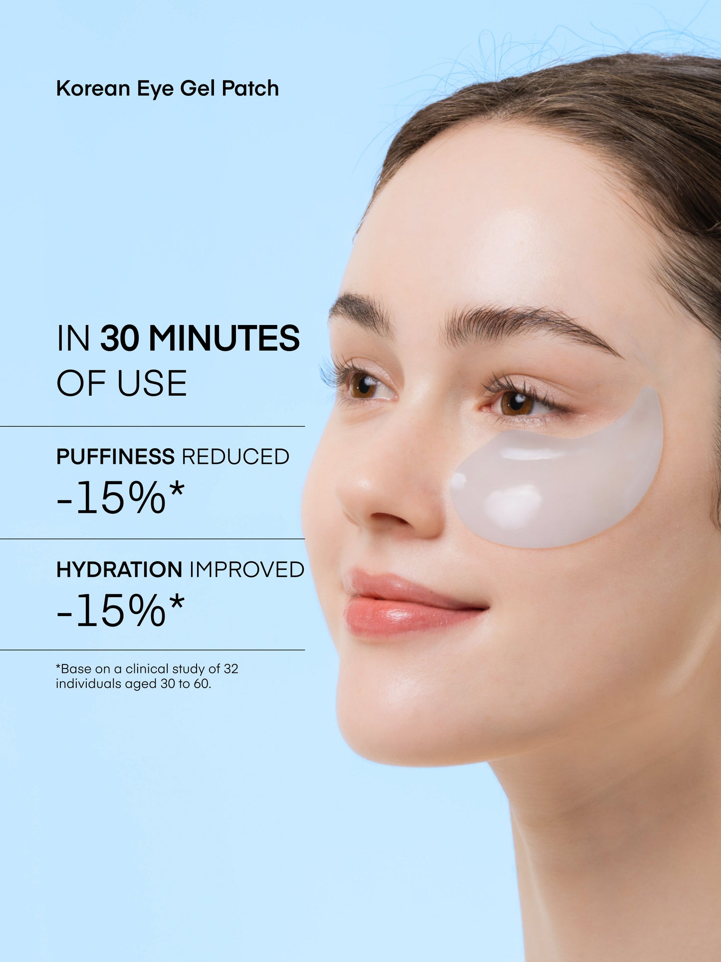Terez & Honor Eye Patches Gift Set - 3-Pack (x 60 Pcs) Korean Hydrogel Eye Masks with Caffeine, Collagen & Vitamin C - For Puffy Eyes, Dark Circles, Fine Lines, Wrinkles & Bags, Travel Case Included