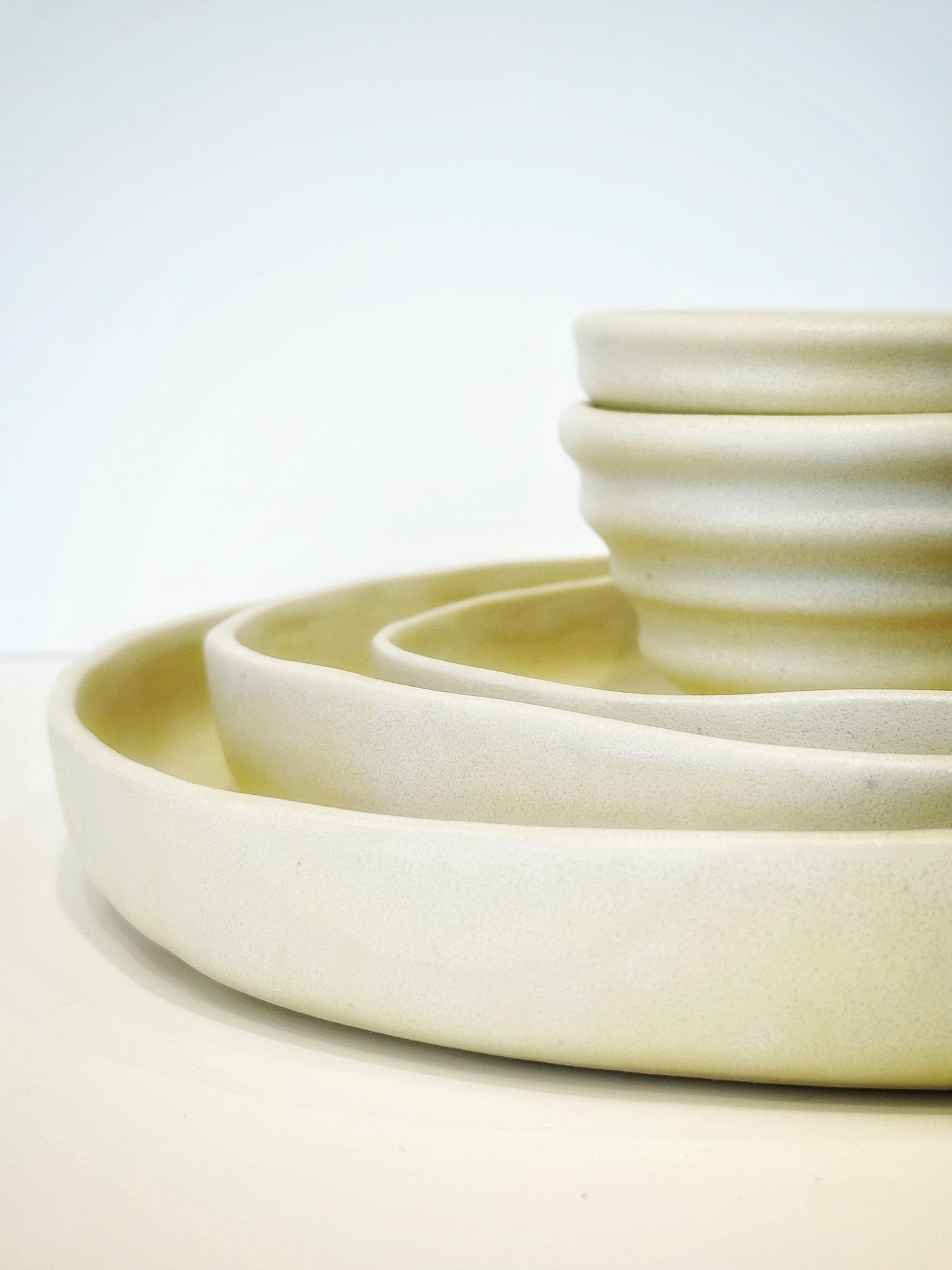 CUPS/BOWLS White Cloud (set of two)