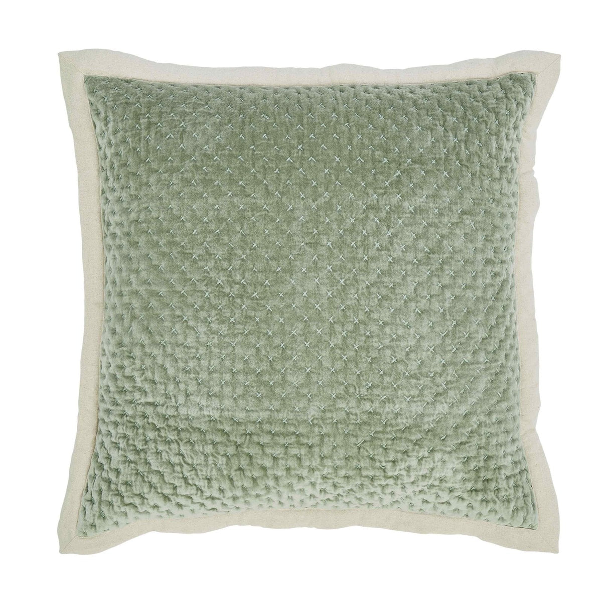 Maui Cross Stitch Velvet Quilt Sham - Clearance