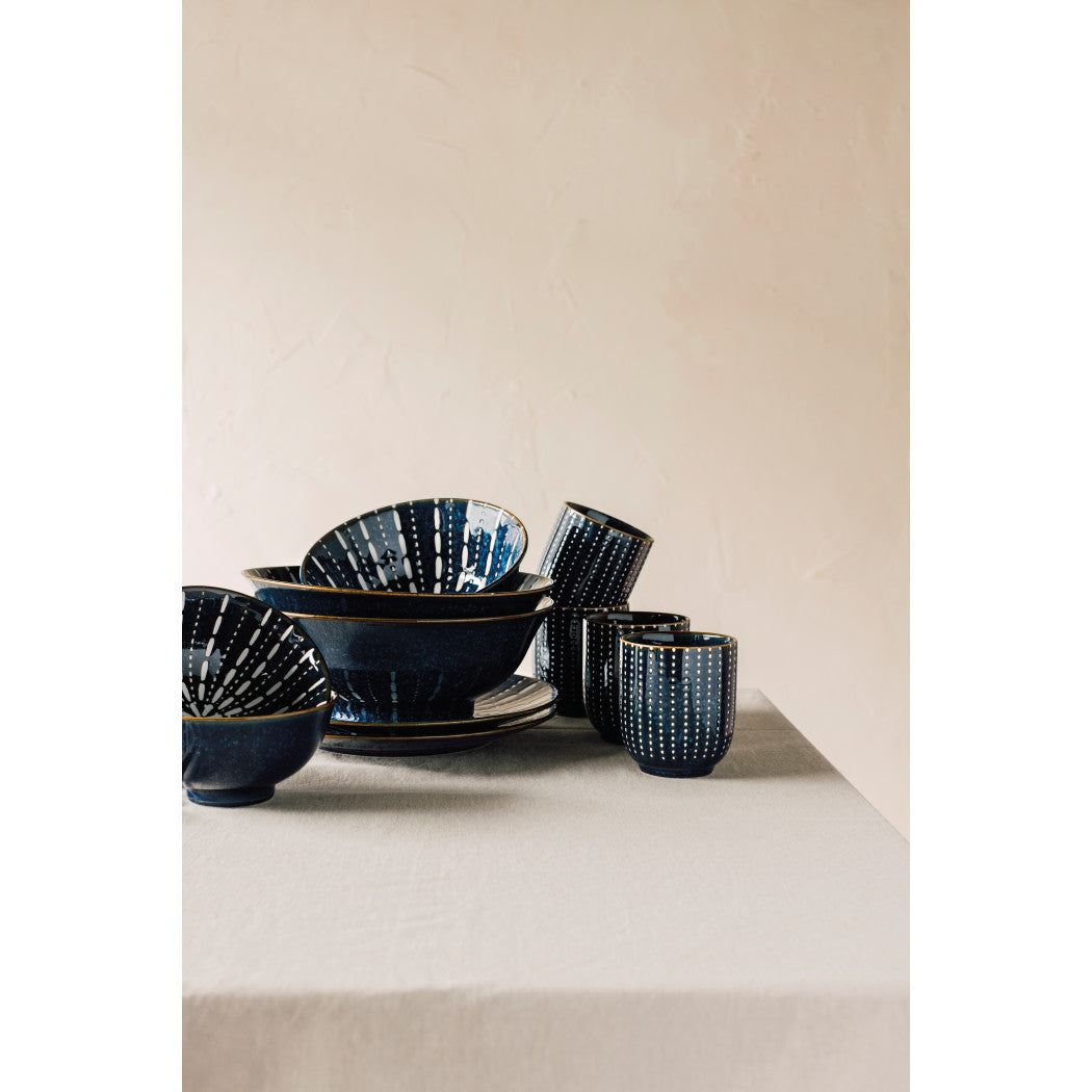 Set of 6 Pulse Stamped Plate 8.5 inch