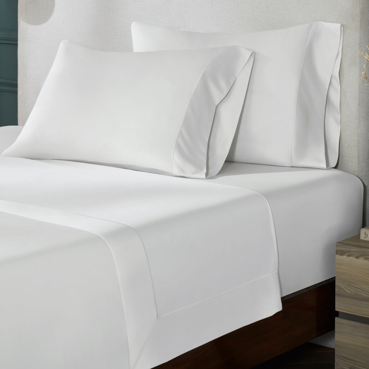 S/2 Corvelle Supima Cotton Sateen Pillowcases