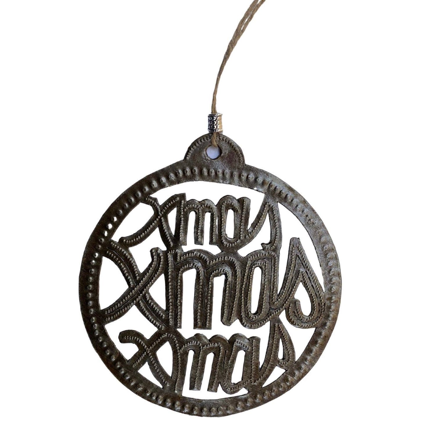 Haitian Metal Christmas Ornament, Handmade 5.5