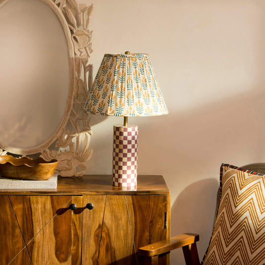 Meadow Gathered Floral Cotton Lampshade