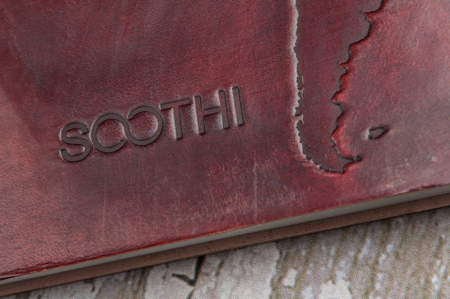 Extra Large World Map Handmade Leather Journal