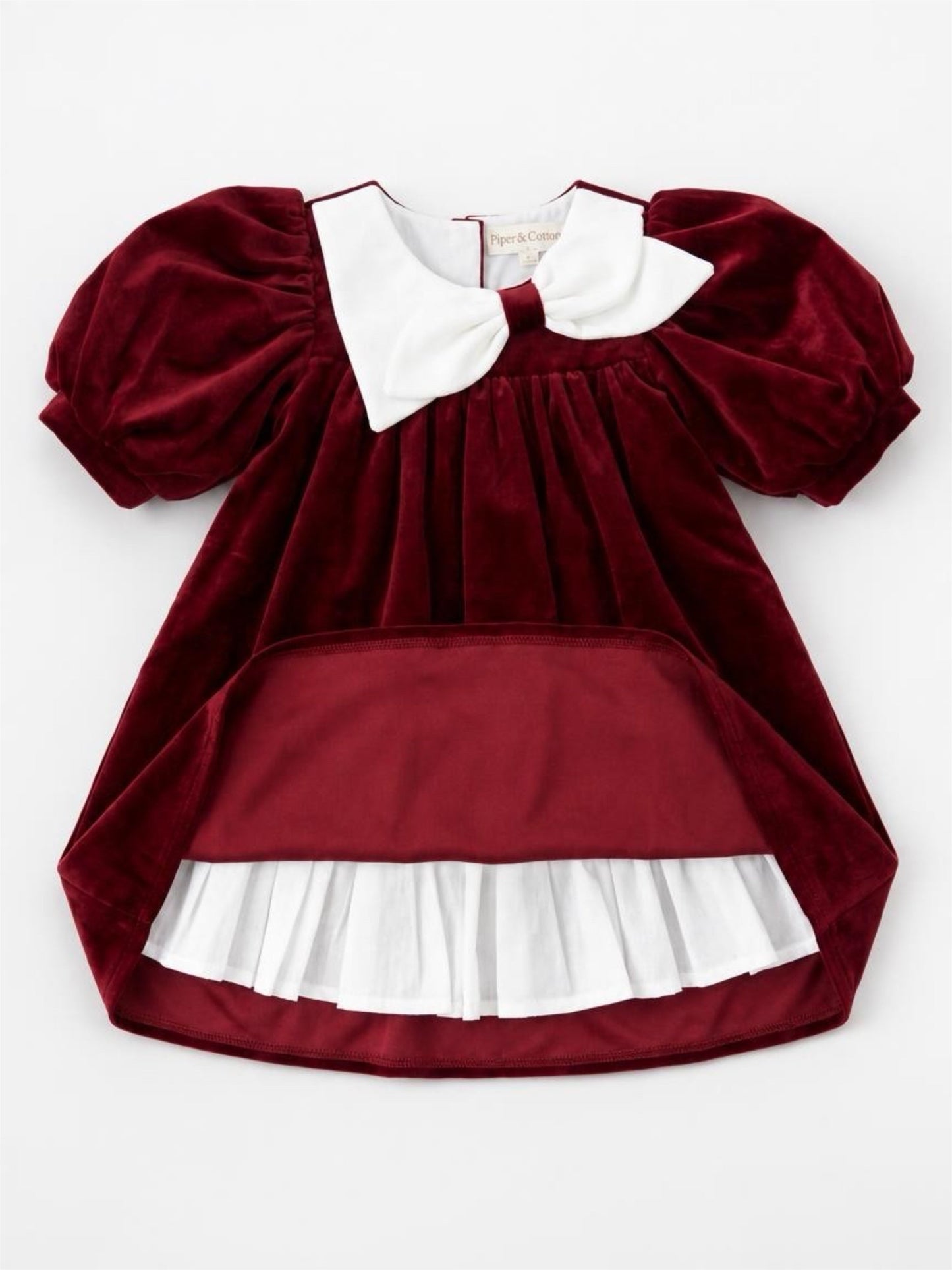Rosemoor Dress |  Winterberry Red  Cotton Velvet