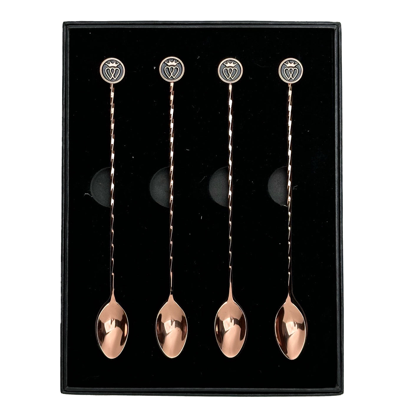 French Cocktail Spoons Gift Set - Copper