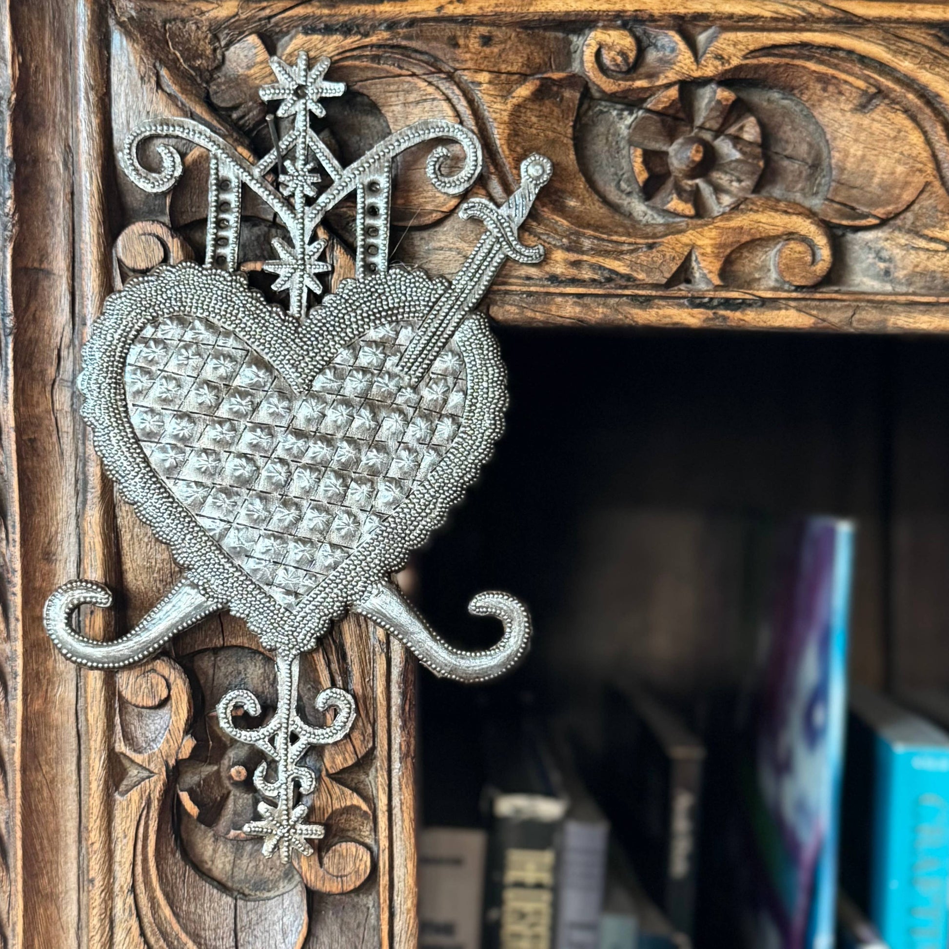 Erzulie Dantor Veve Haitian Art | Fair Trade Metal Art