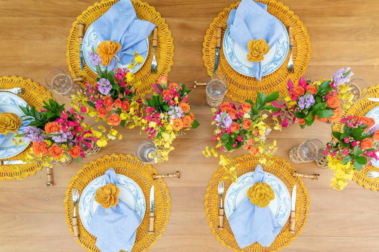 S/4 Buriti Flower Napkin Ring
