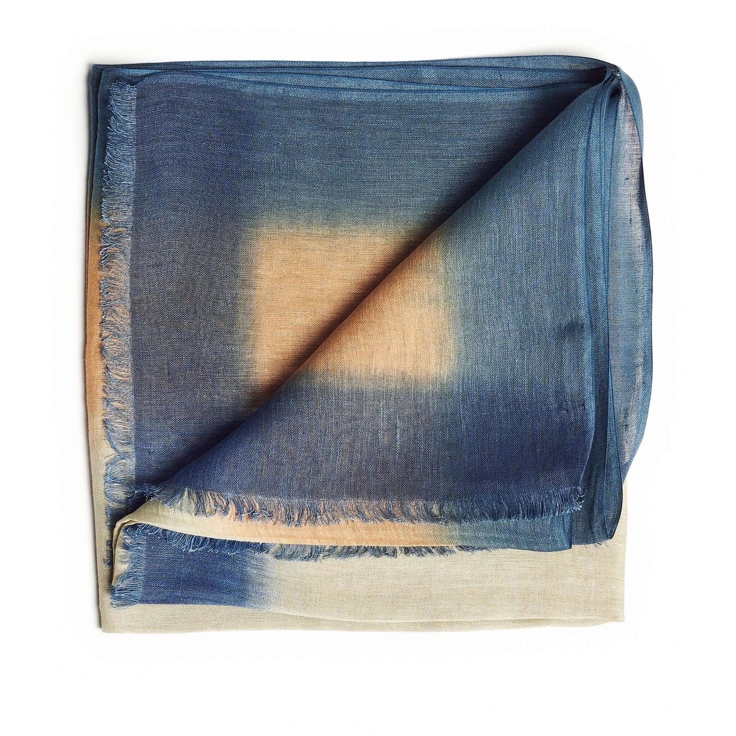Oceana Beige Soft Linen Silk Handloom Scarf
