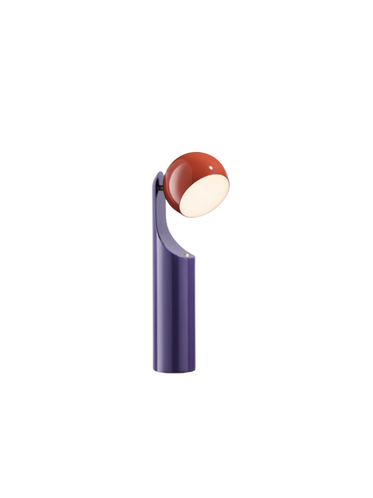 Mono Portable Reading Lamp - Rust/Midnight purple