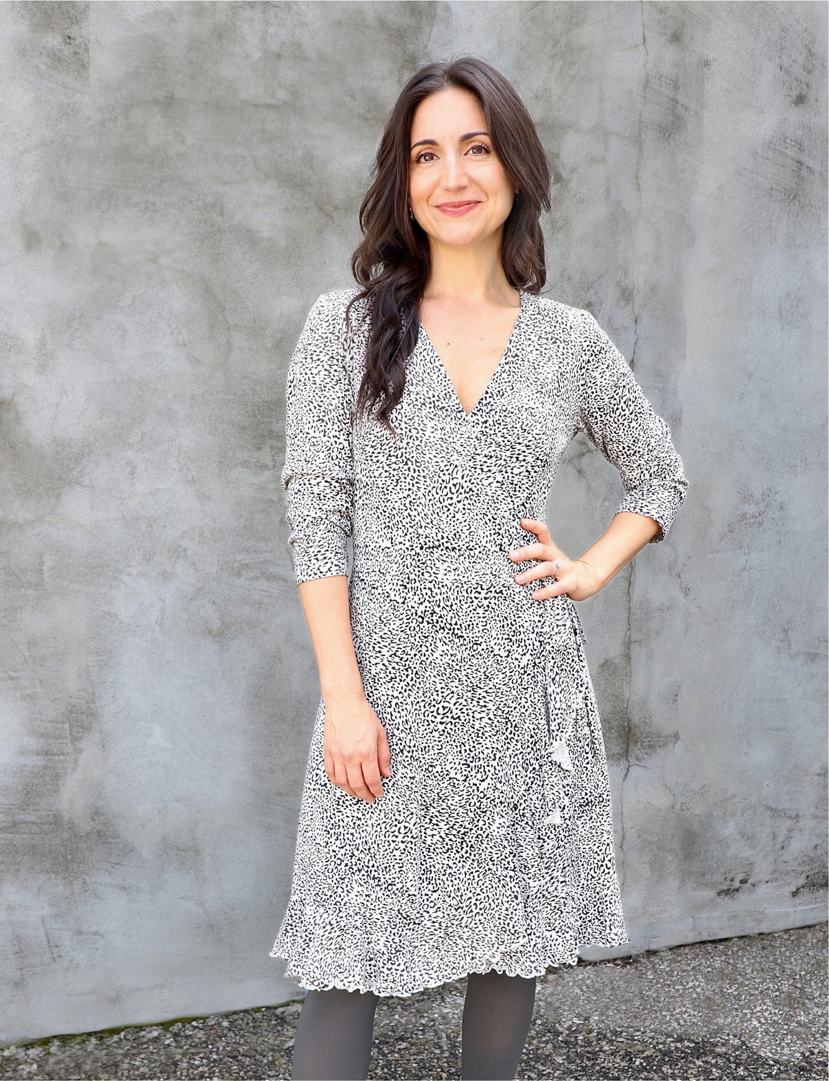 Fierce Flounce Organic Wrap Dress
