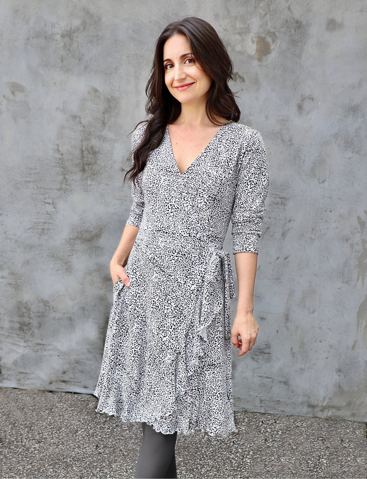 Fierce Flounce Organic Wrap Dress