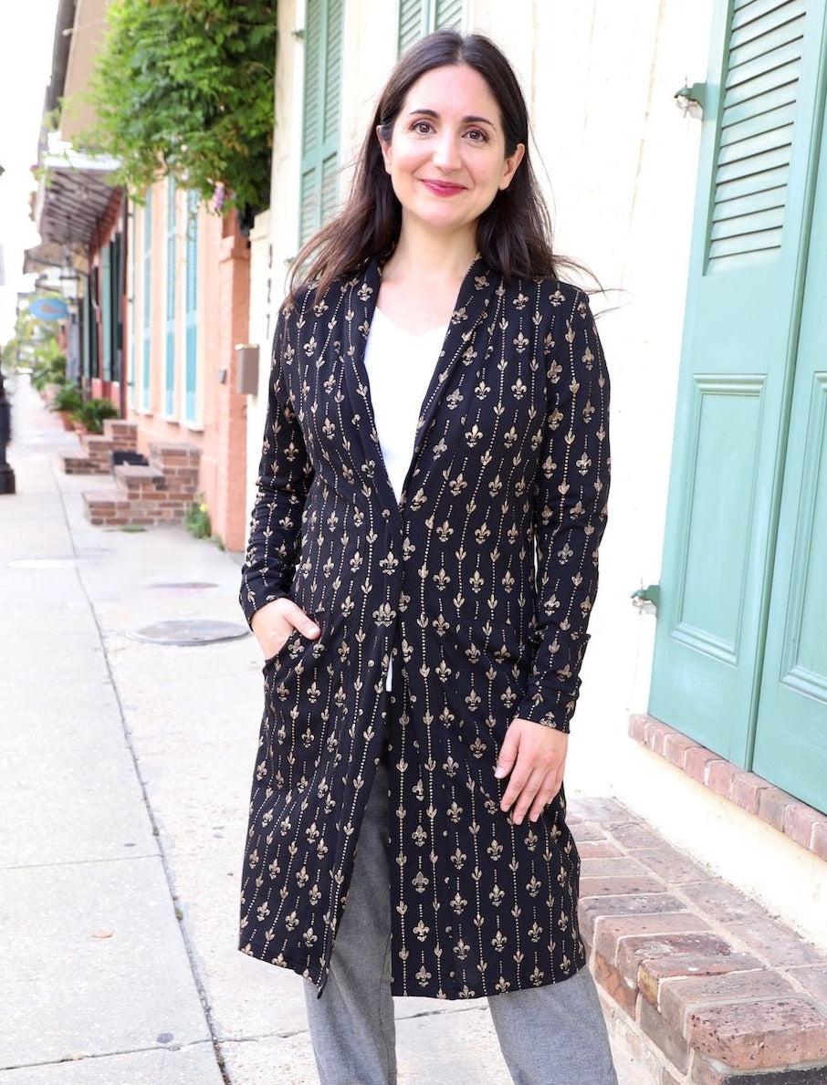 Fleur de Lis Organic Cardigan