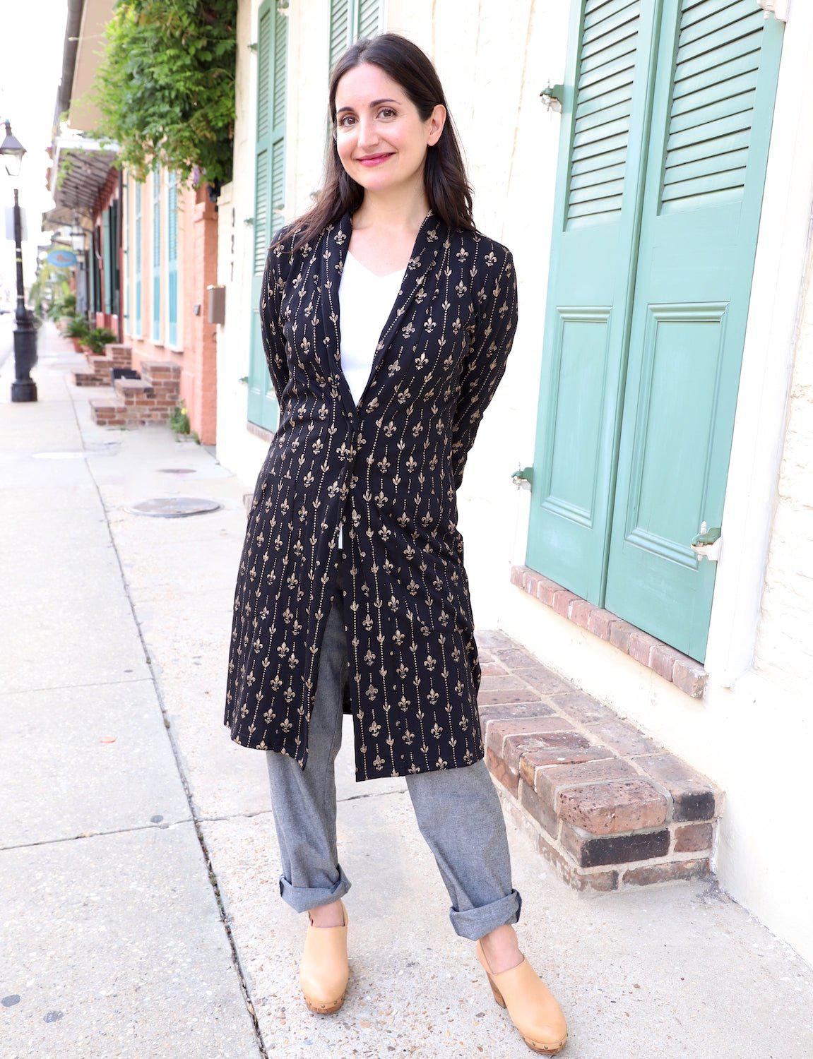 Fleur de Lis Organic Cardigan
