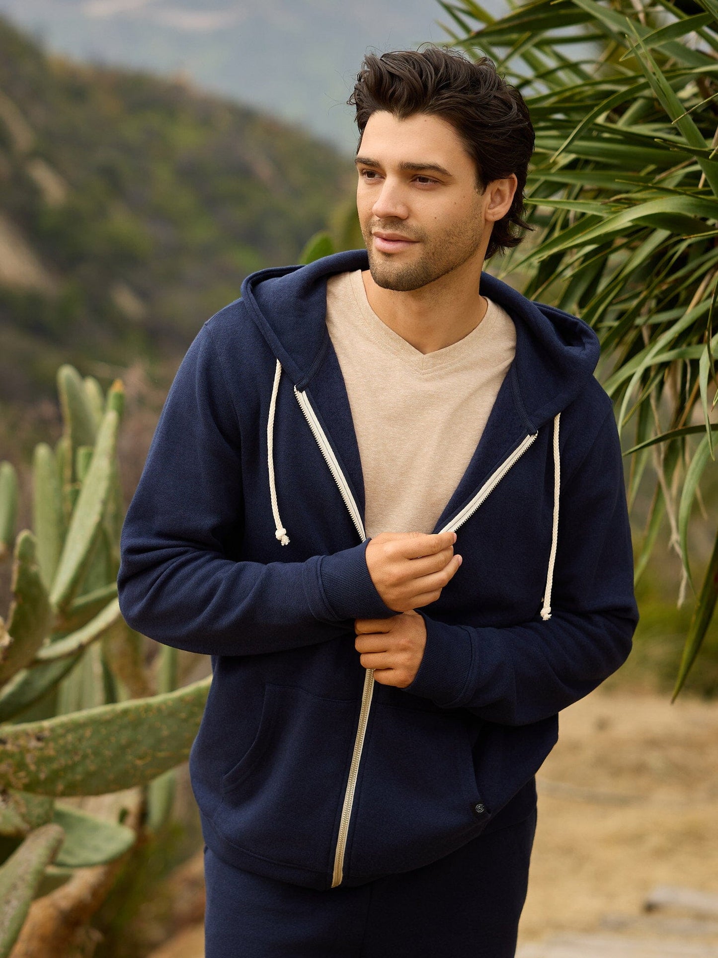 Men's Core Triblend Fleece Zip Hoodie