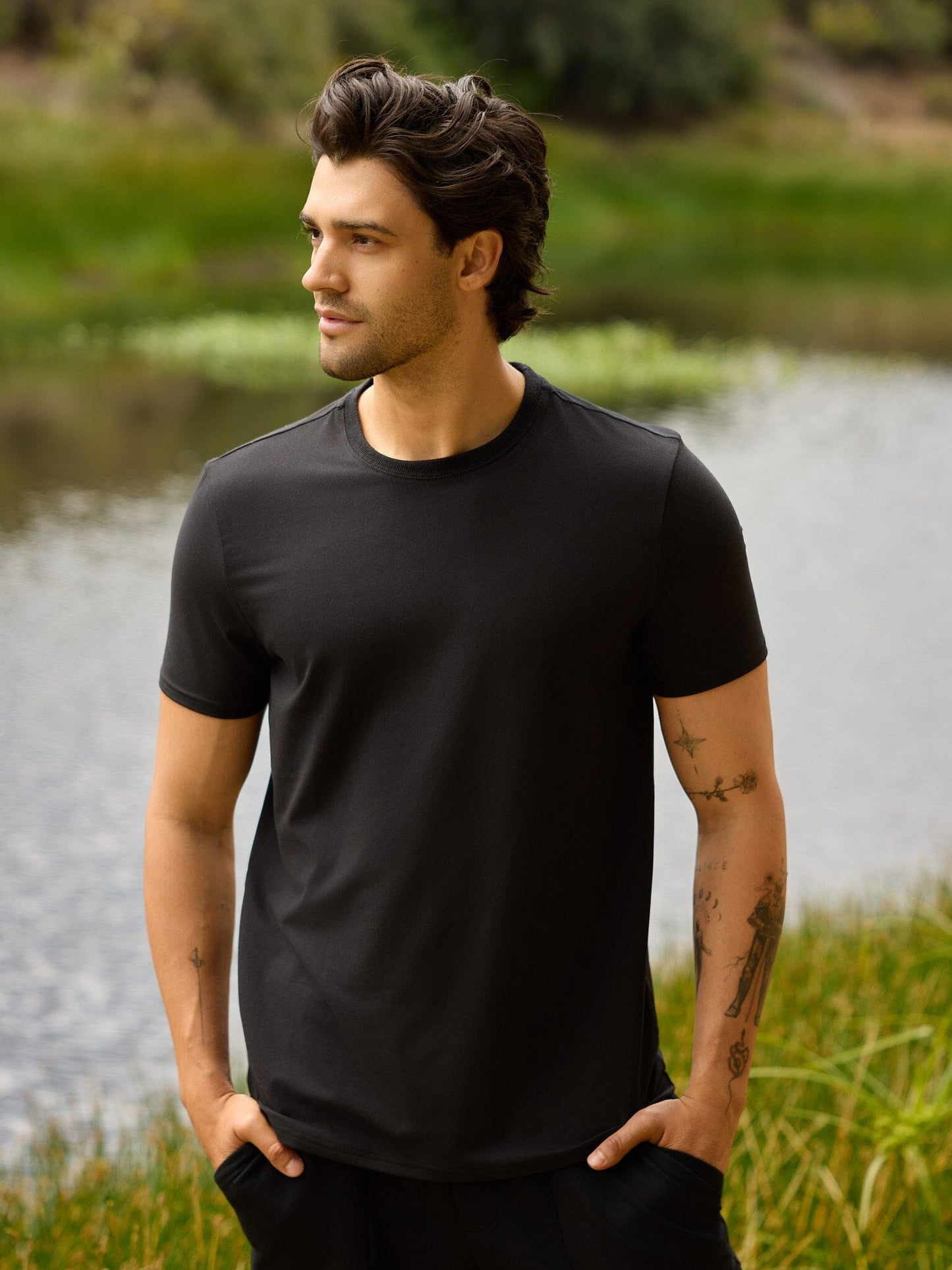 Men's Core Luxe Jersey Crew Neck Tee