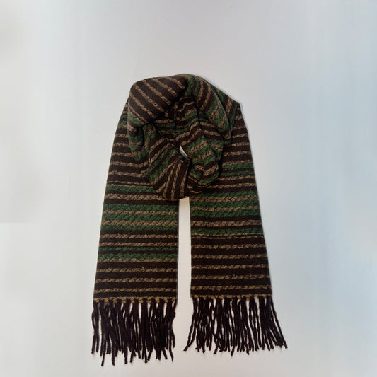 Brown Green Scarf