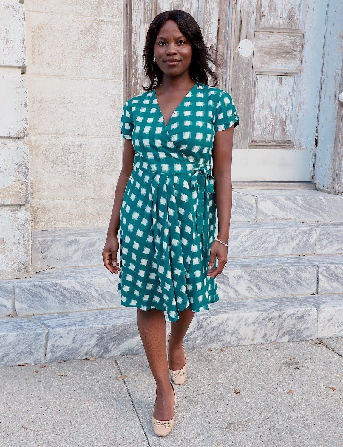 Harita Organic Cotton Wrap Dress