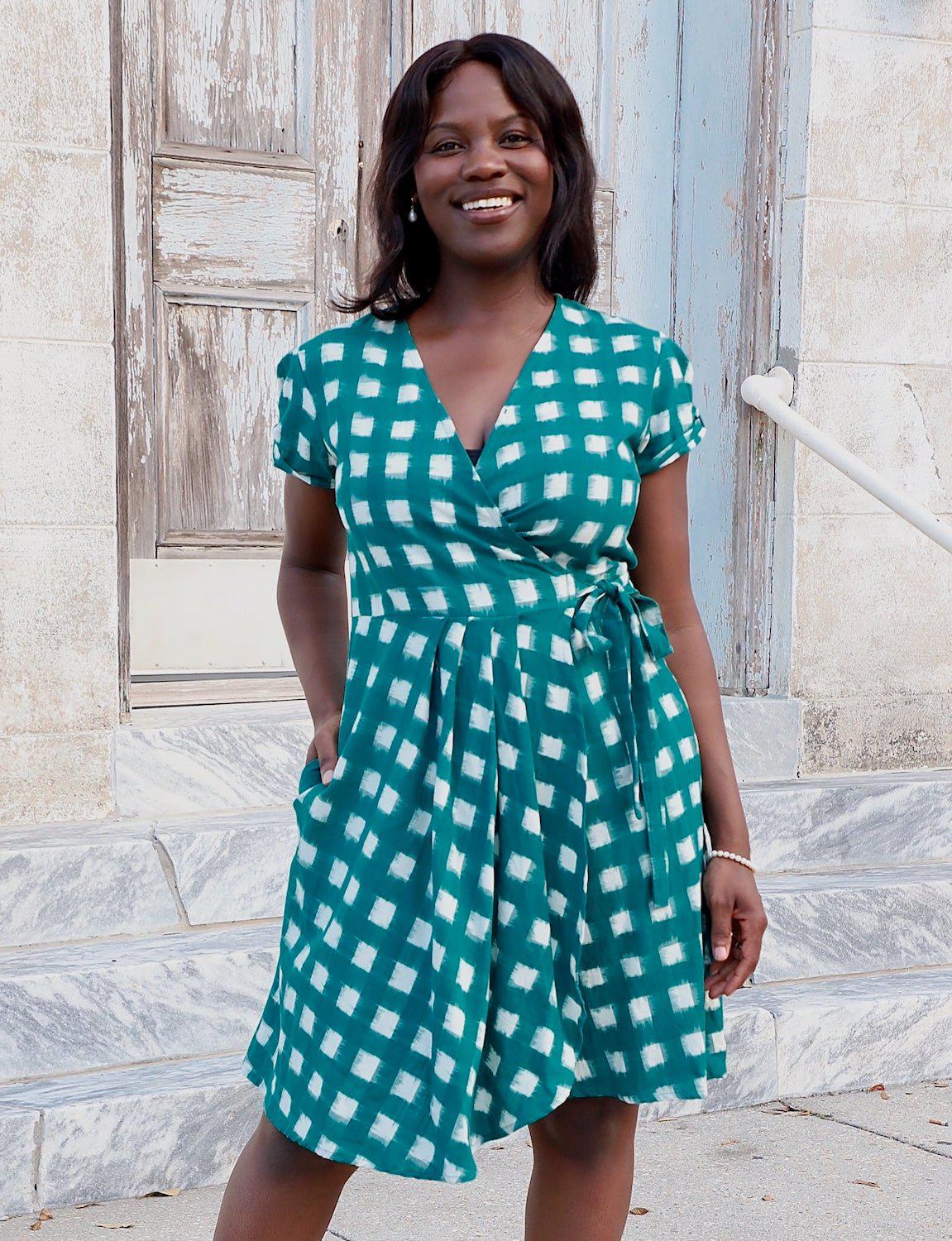 Harita Organic Cotton Wrap Dress