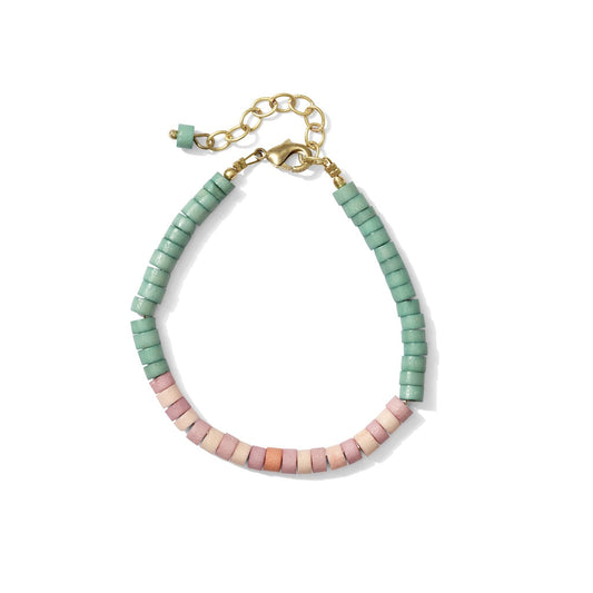Heishi Bone Bracelet
