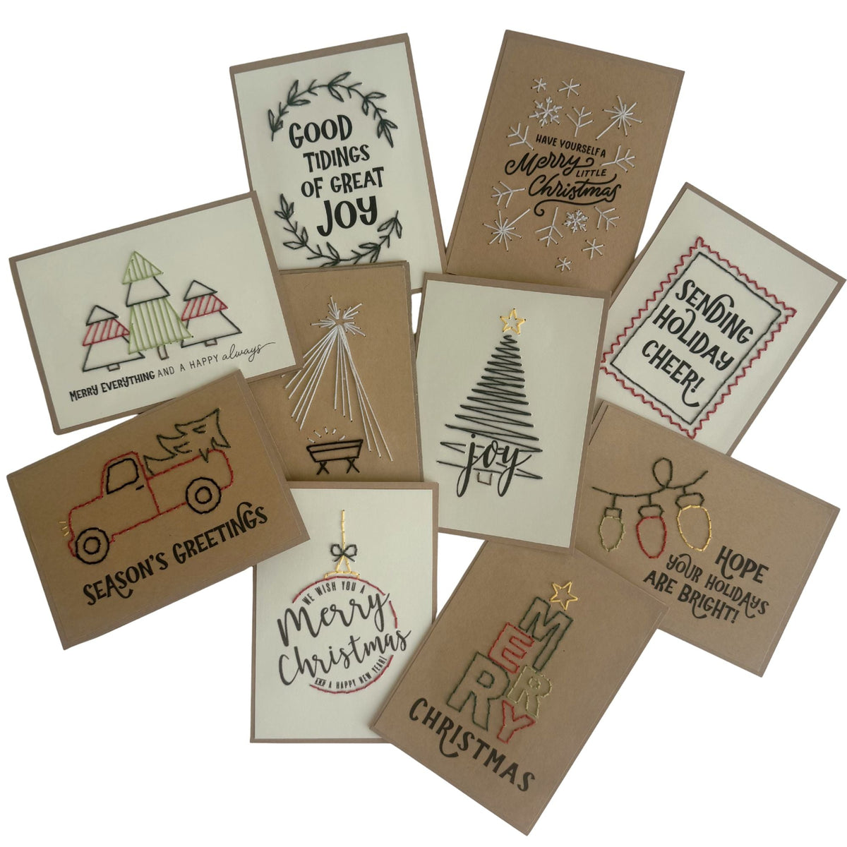 Holiday Variety Pack - 10 Greeting Cards