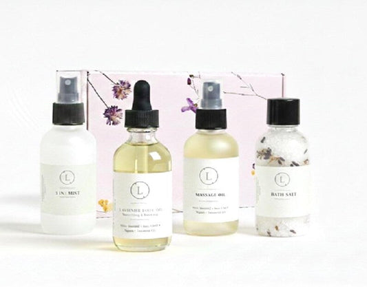 The Ultimate Lizush Natural Spa Experience –4 Piece Artisanal Wellness in a Gift Box