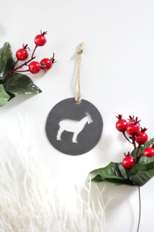 Goat Christmas Tree Ornament