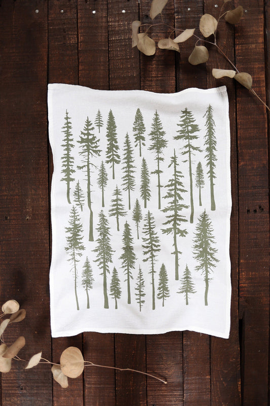 Christmas Trees Tea Towel