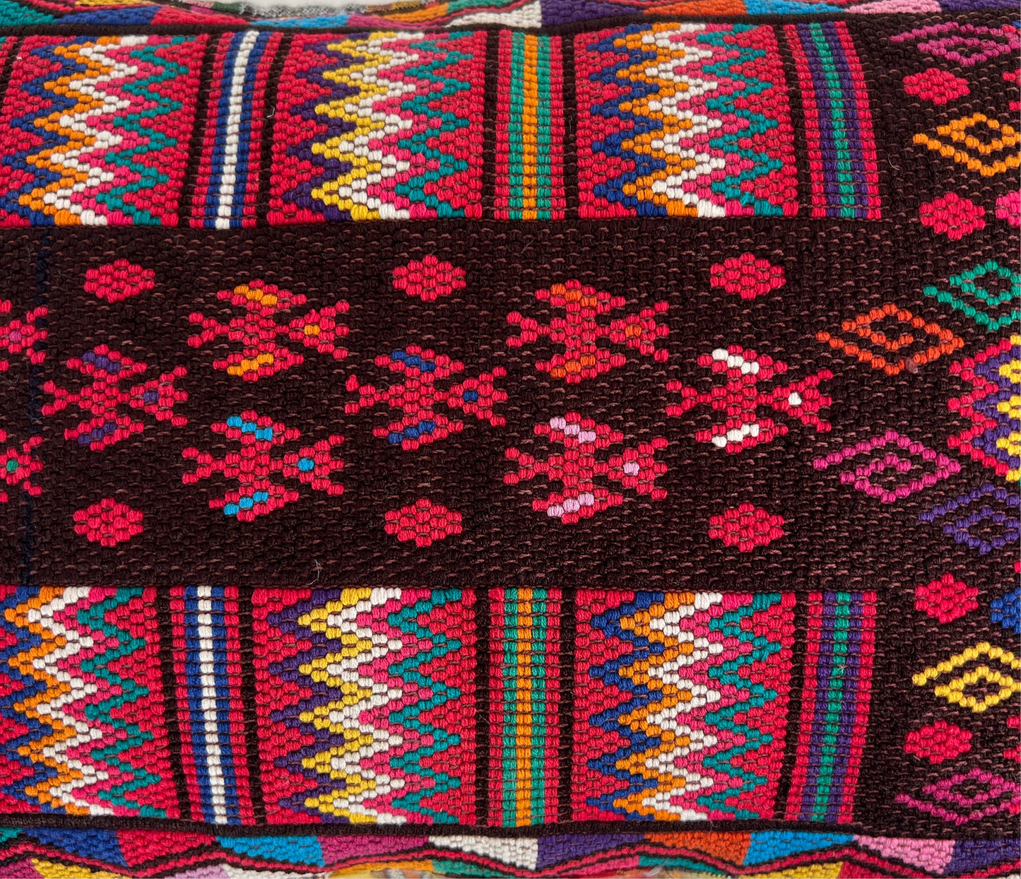 Huipil & Hemp Throw Pillow Cover