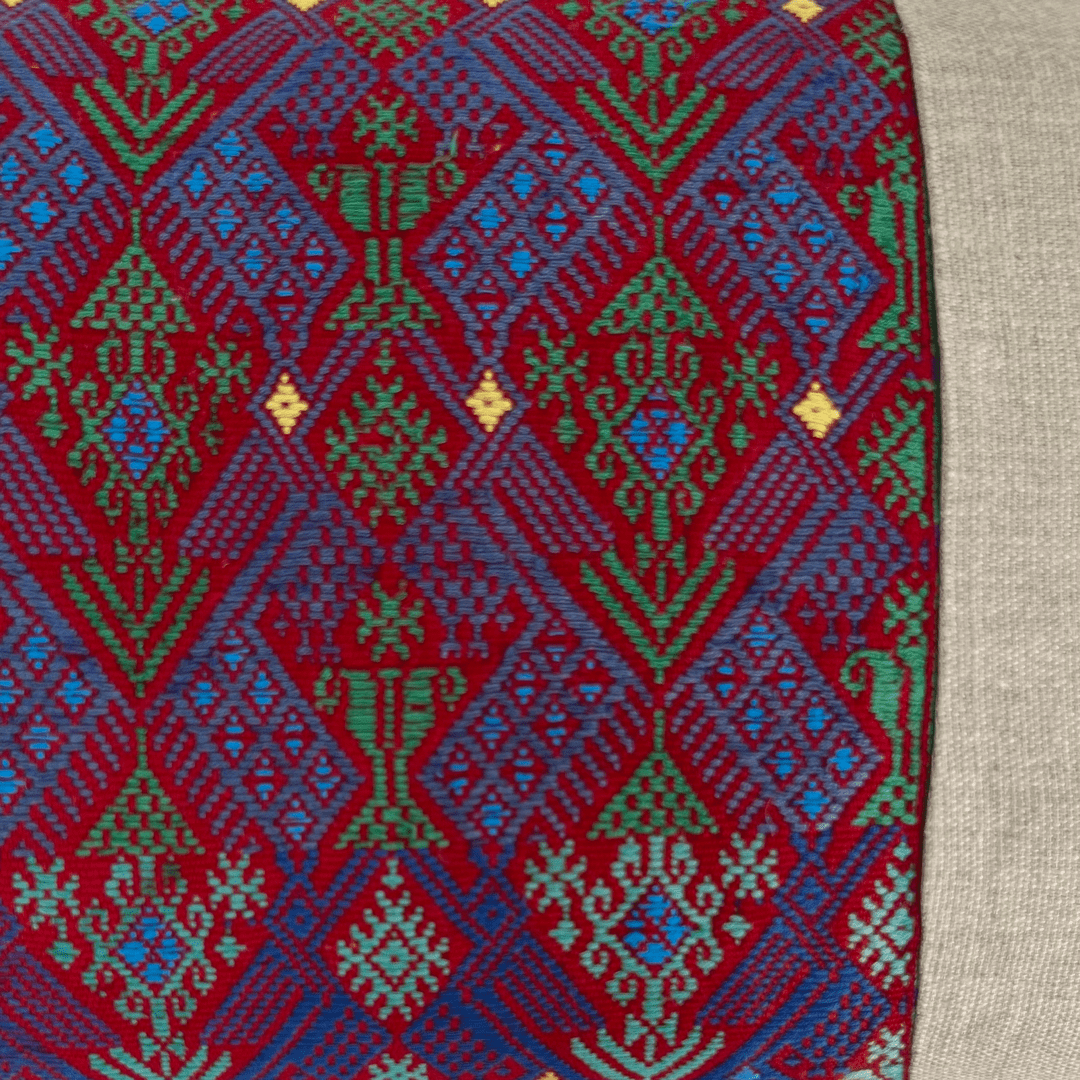 Huipil & Hemp Throw Pillow Cover