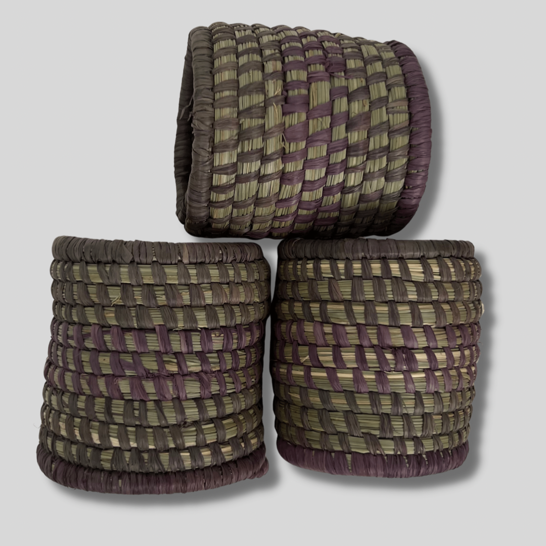 Handwoven Grass Napkin Rings