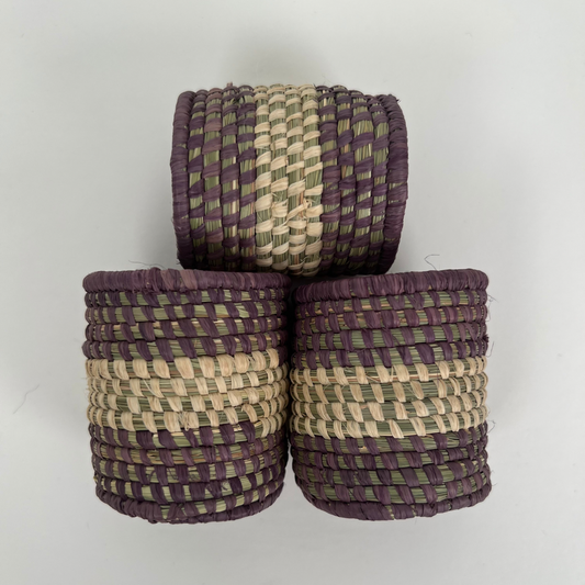 Handwoven Grass Napkin Rings