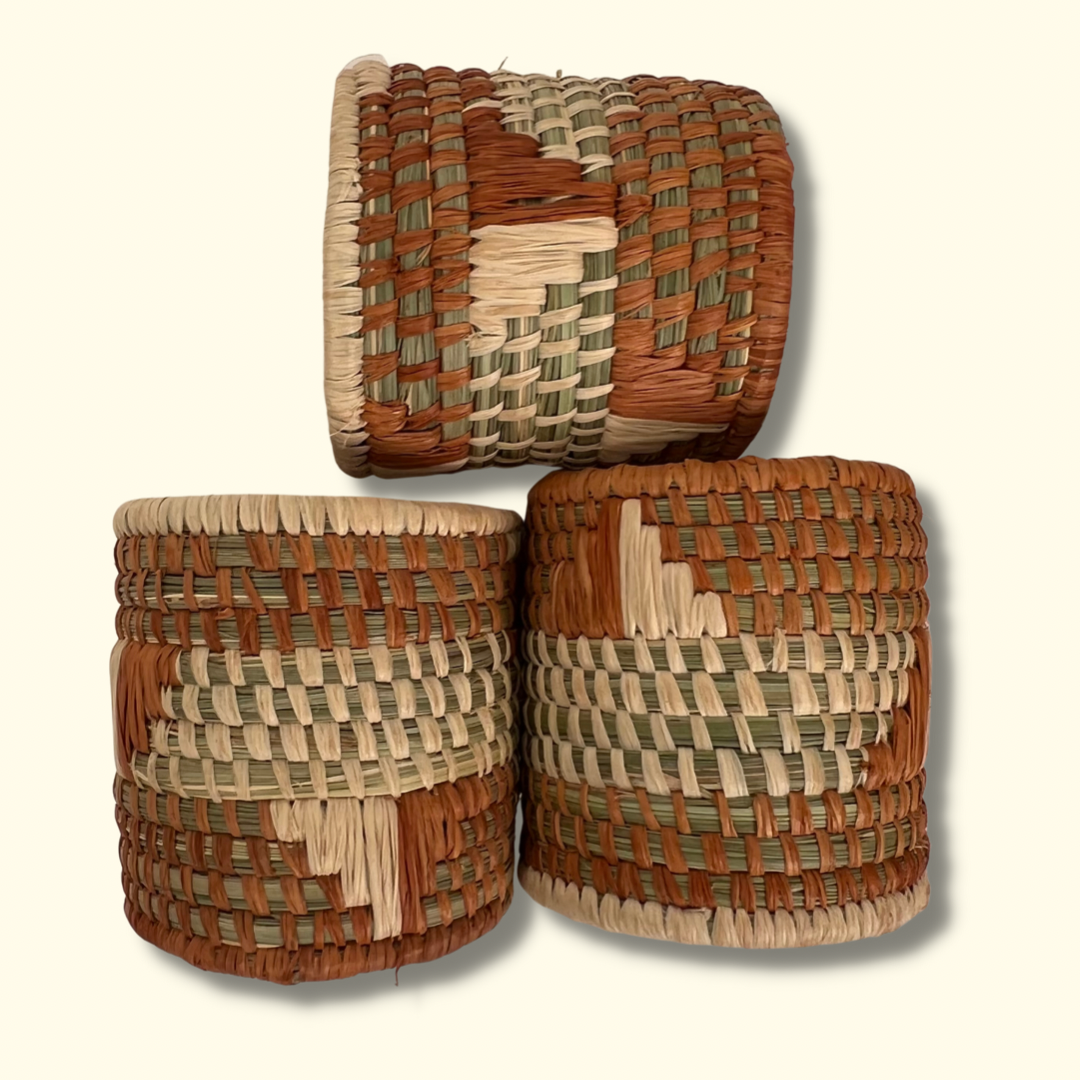 Handwoven Grass Napkin Rings