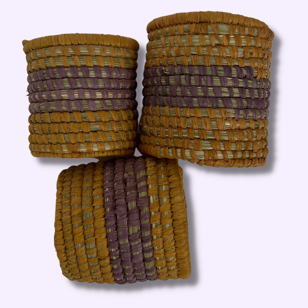 Handwoven Grass Napkin Rings