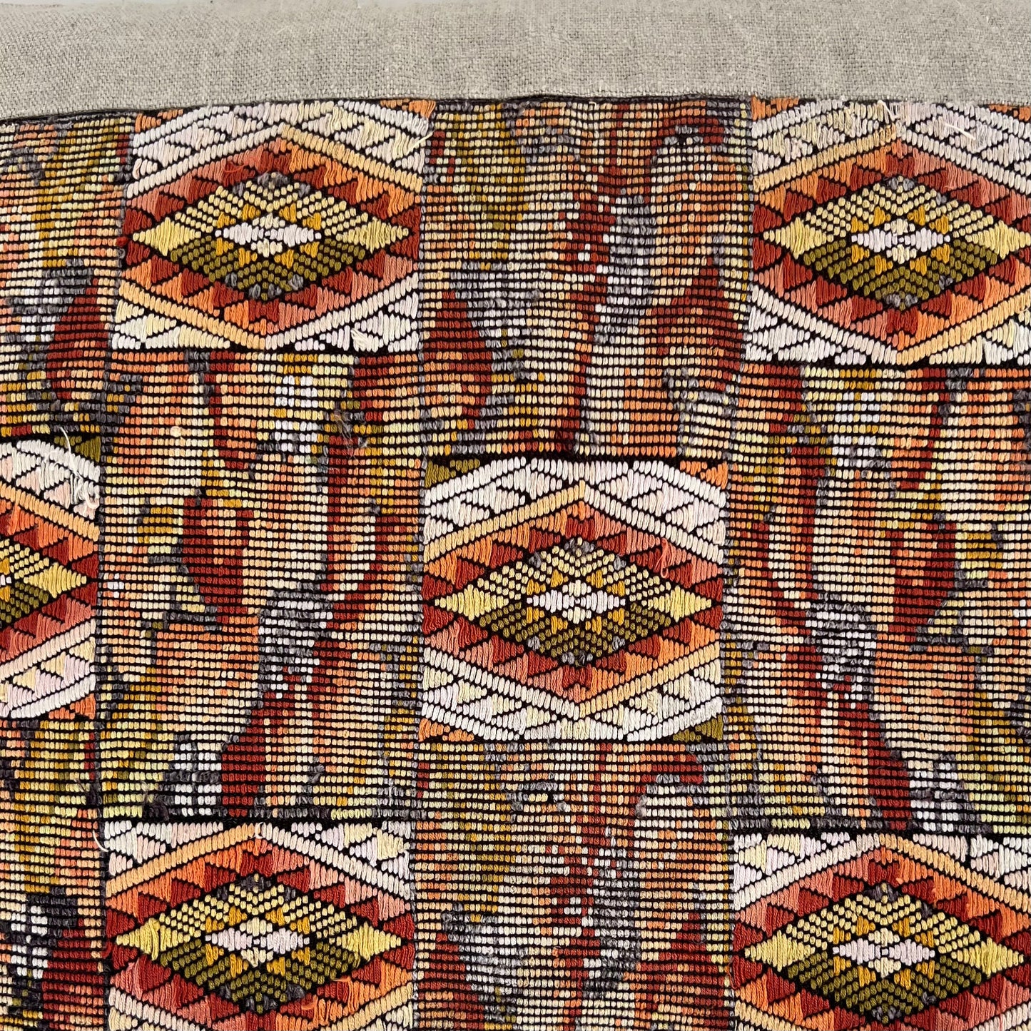 Huipil & Hemp Throw Pillow Cover