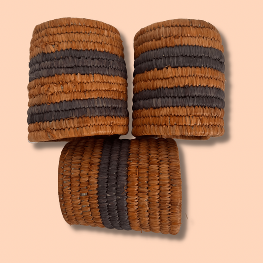 Handwoven Grass Napkin Rings