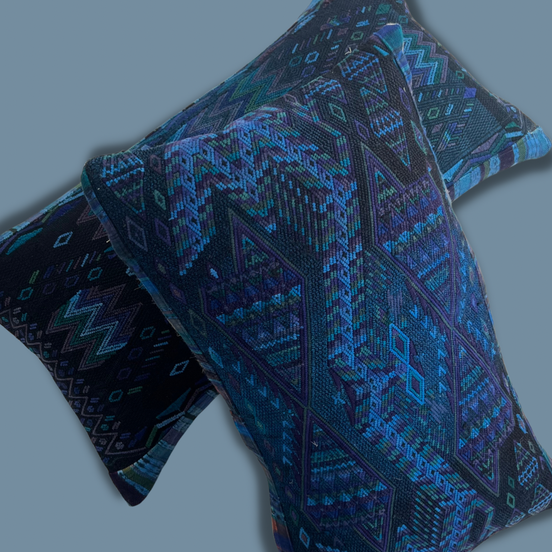 Huipil & Hemp Throw Pillow Cover