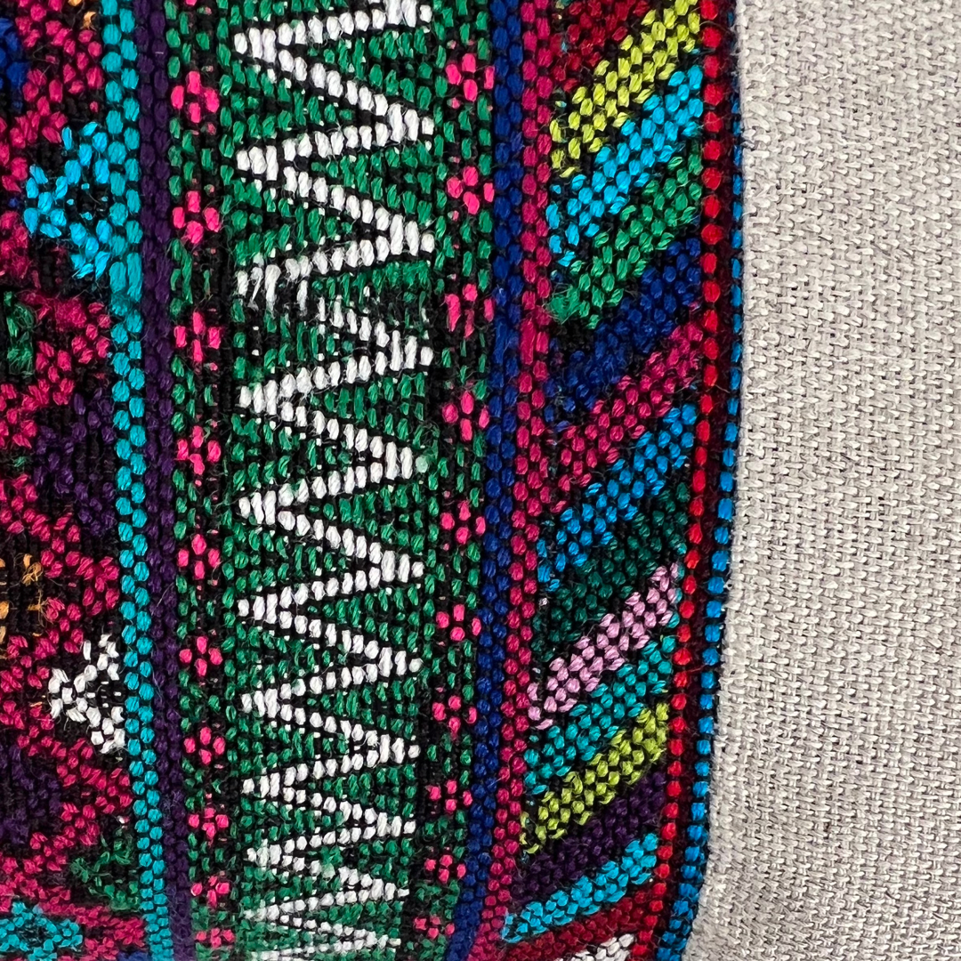 Huipil & Hemp Throw Pillow Cover