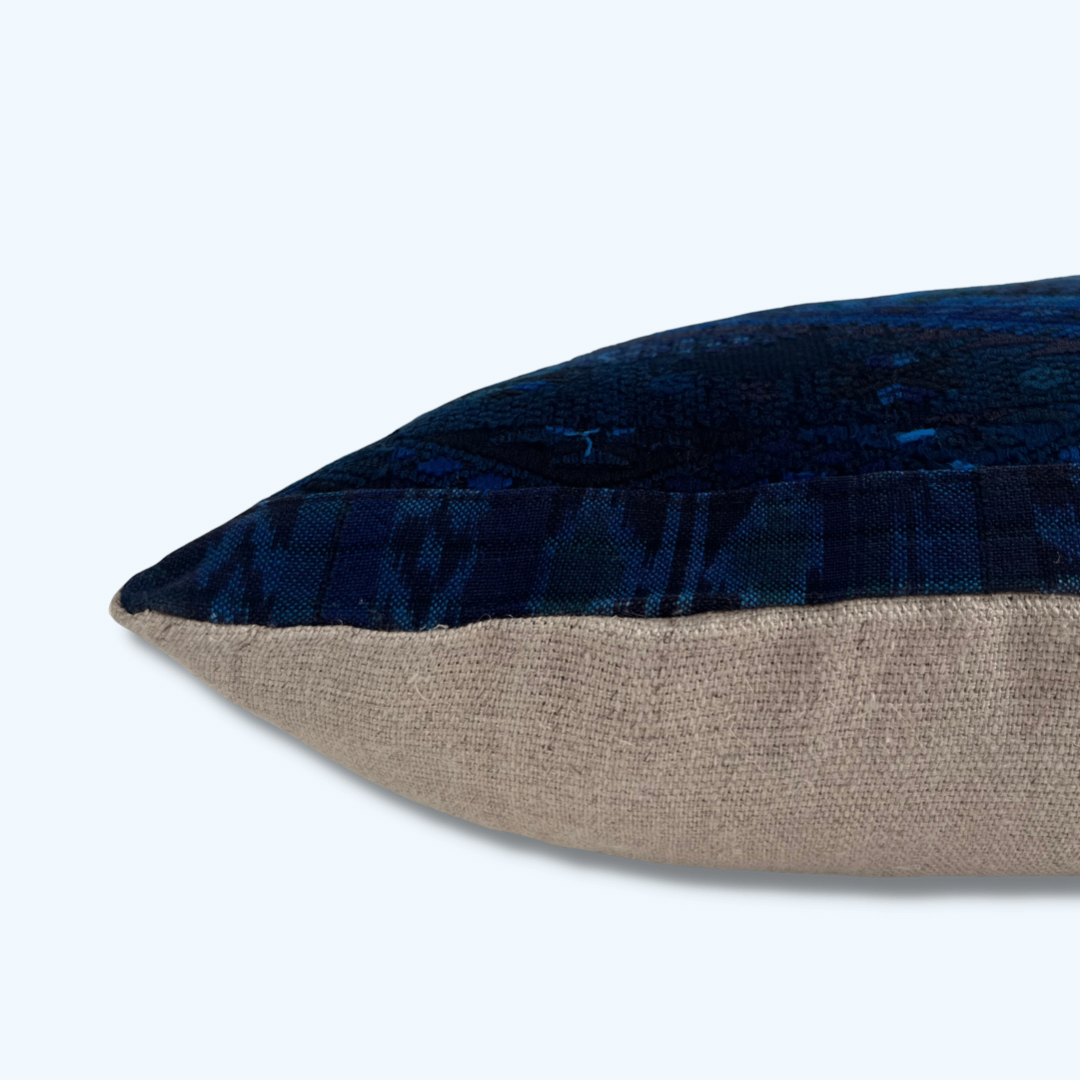 Huipil & Hemp Throw Pillow Cover