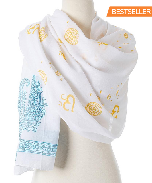 OMSutra Shanti Paisley Shawl