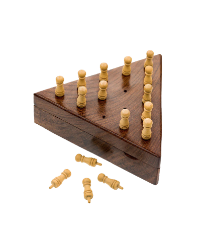 TRIANGLE PEG BOARD GAME